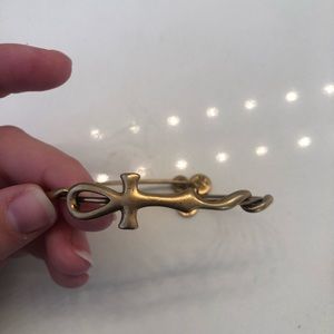 Alex and Ani ankh bracelet gold bangle